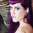 purple haired rubber girl strips it off