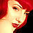 ultra glamorous pierced redhead in see thru dress