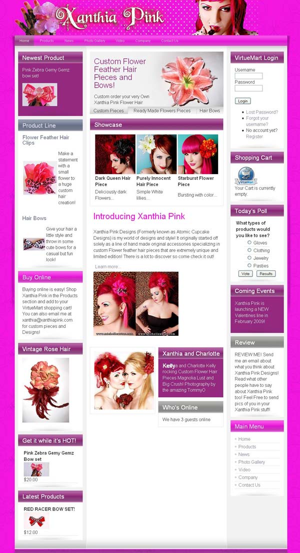 xanthia pink designs