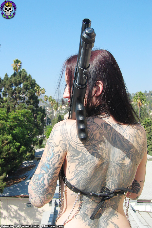 tattoo girls with guns