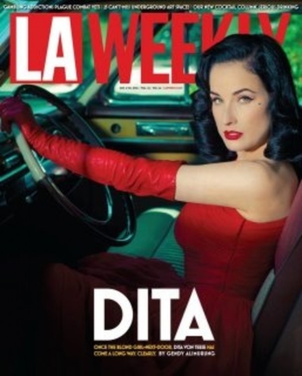 dita von teese la weekly laweekly cover