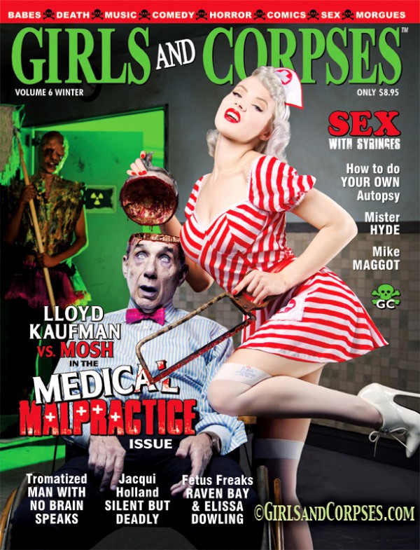 girls and corpses mosh magazine cover
