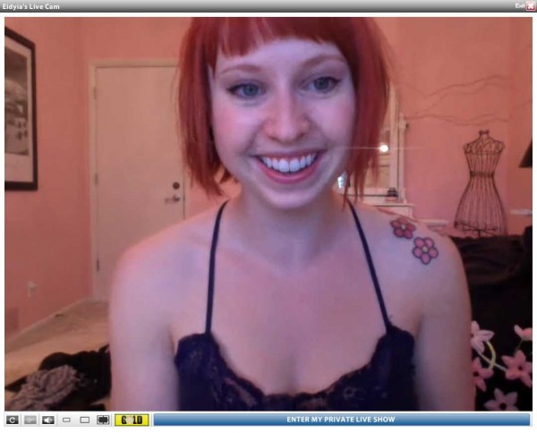 eidyia redhead tattoo cam