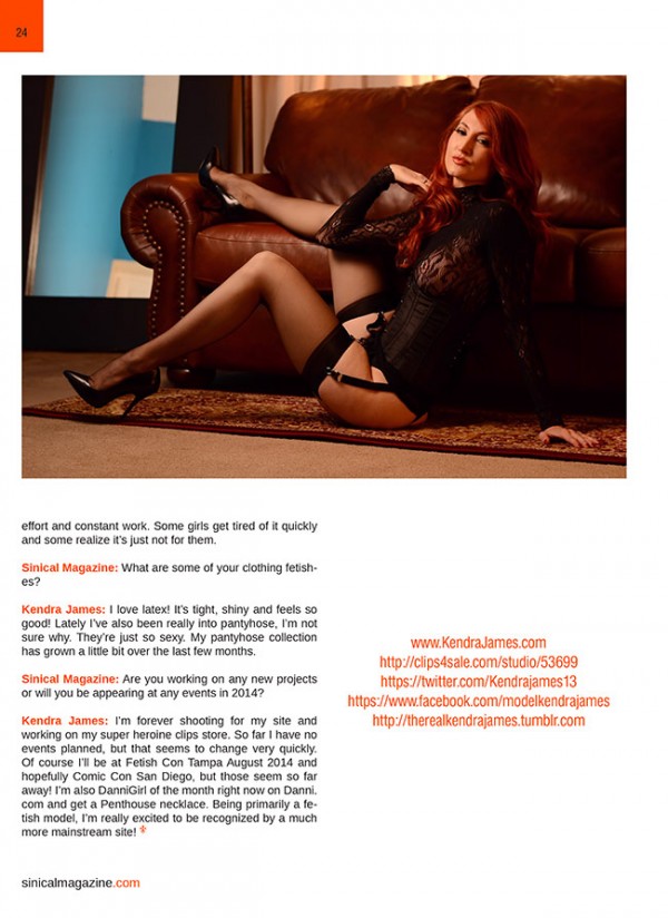 sinical magazine issue 12 kendra james interview