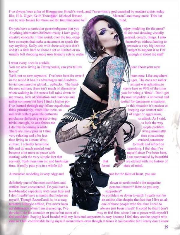 subkulture magazine razor candi interview