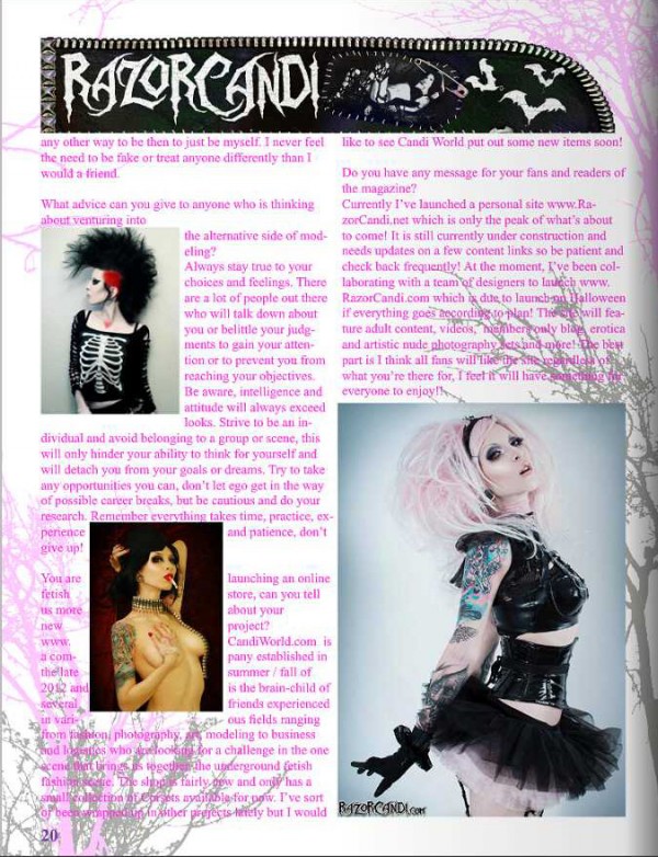 subkulture magazine razor candi interview