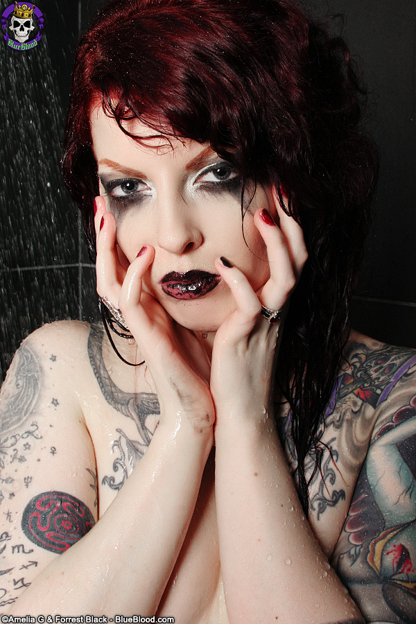 Penny Poison Wet Tattoo Shower Gothic