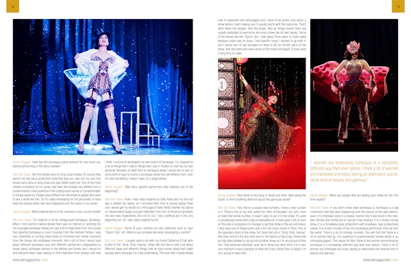 Dita Von Teese, Mosh, and Lauren WK in Sinical Magazine from Danny Stygion