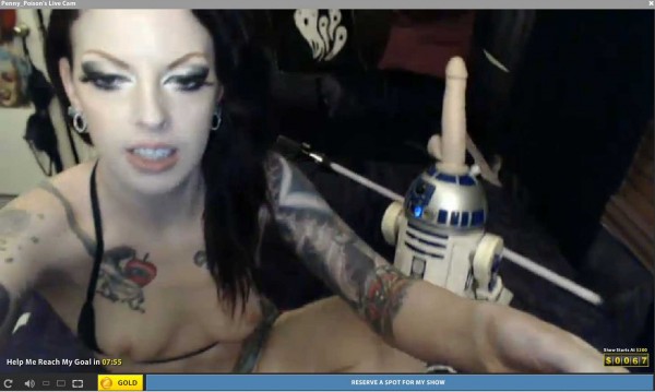 penny poison sith slut r2d2 cam show