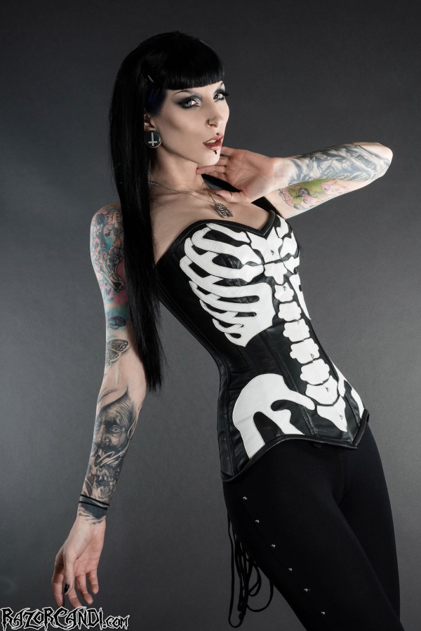 skeleton corset