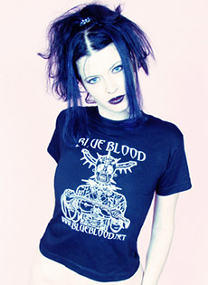 BlueBloods GothicSluts Raven Goth BlueBlood T-shirt